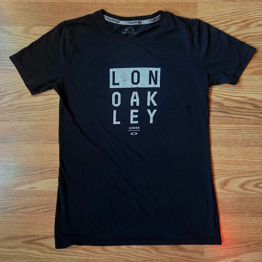 Oakley Black London Tee with Gray Graphic